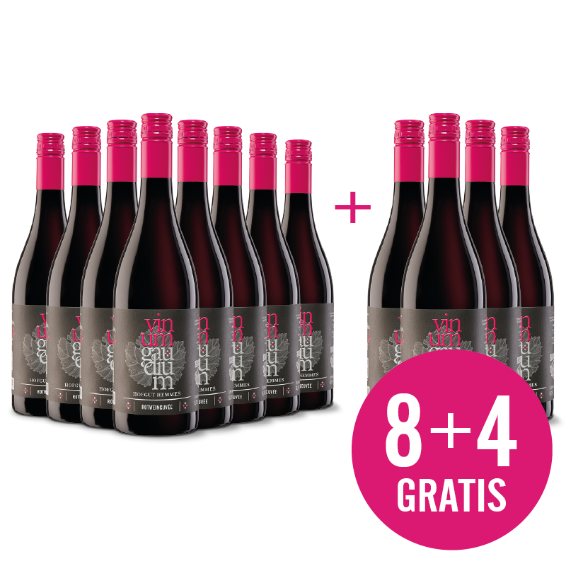 Rotwein Cuvée trocken 8+4