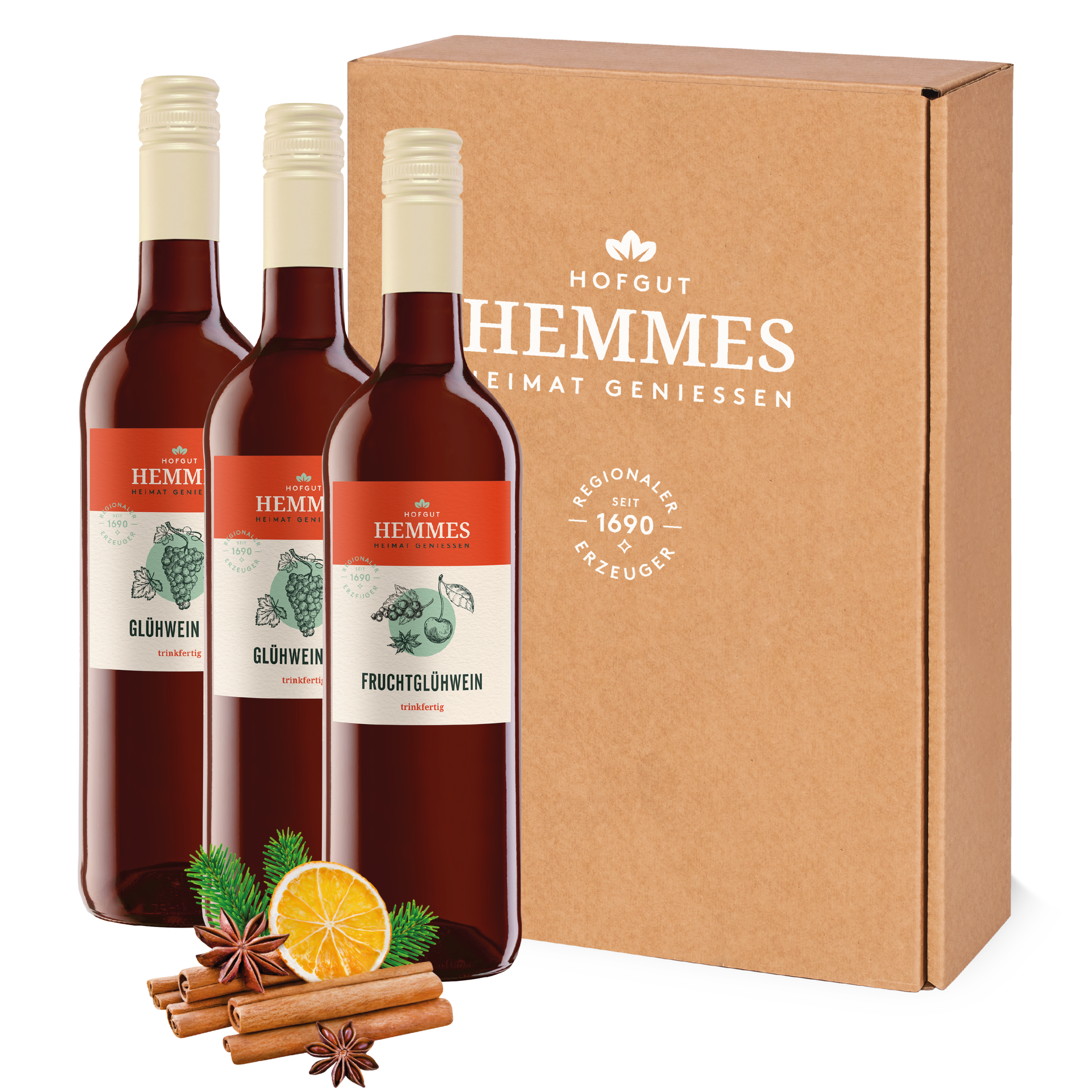 Präsent dreierlei Glühwein